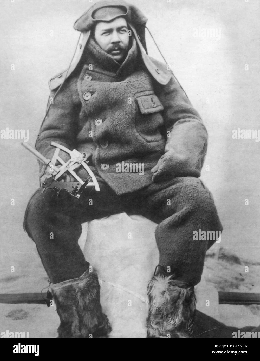 Carsten Borchgrevink (1864-1934), chef de l'expédition Southern Cross 1898-1900, qui en 1899 est devenu le premier à hiverner sur le continent antarctique et le premier à visiter la Grande Barrière de Glace depuis l'expédition de Sir James Ross près de soixante ye Banque D'Images