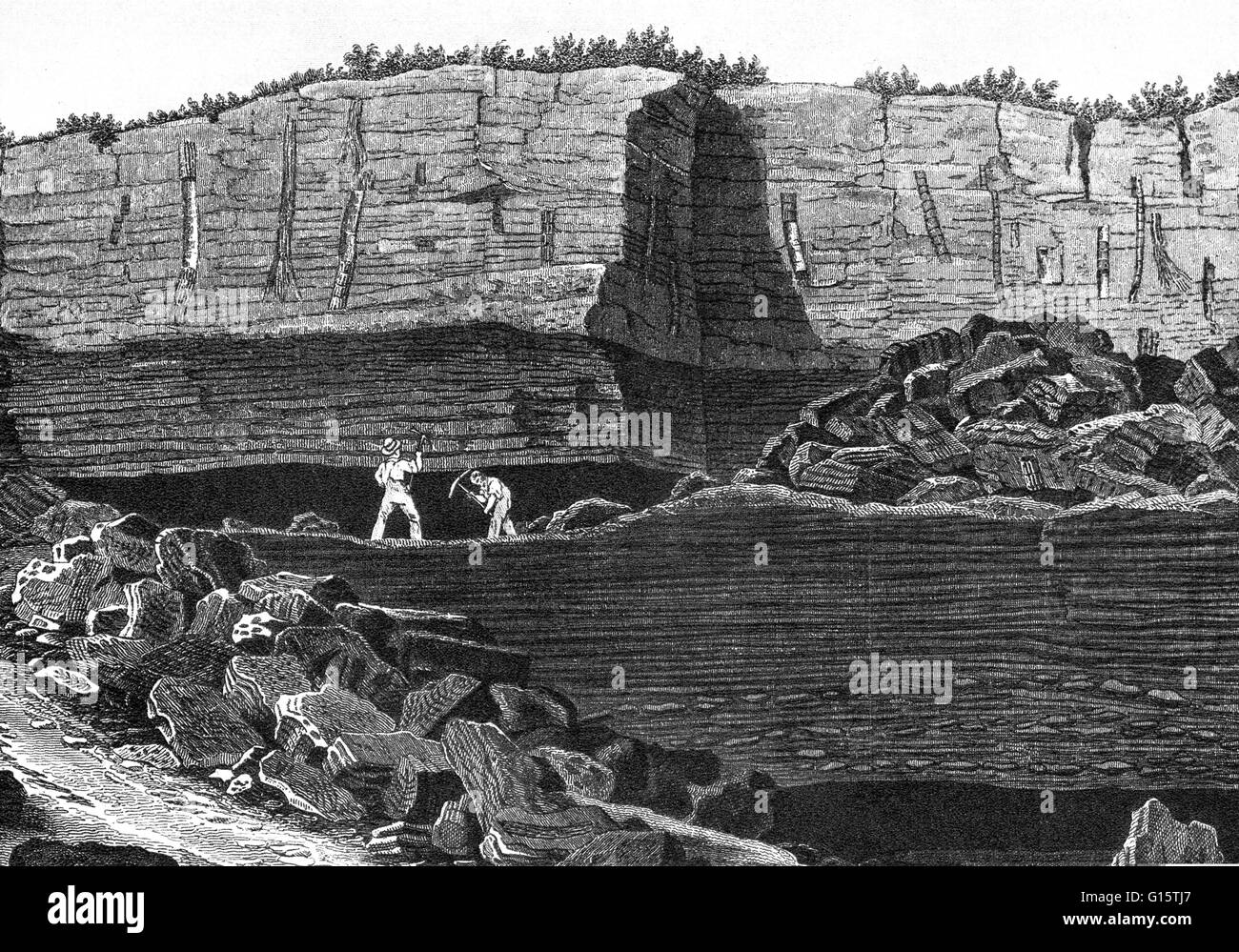 Géologie donnent un aperçu de l'histoire de la Terre, car il fournit la preuve primaire pour la tectonique des plaques, l'histoire évolutive de la vie, et les climats du passé. Une formation est constituée d'un certain nombre de strates de roches qui ont une lithologie comparables, fa Banque D'Images