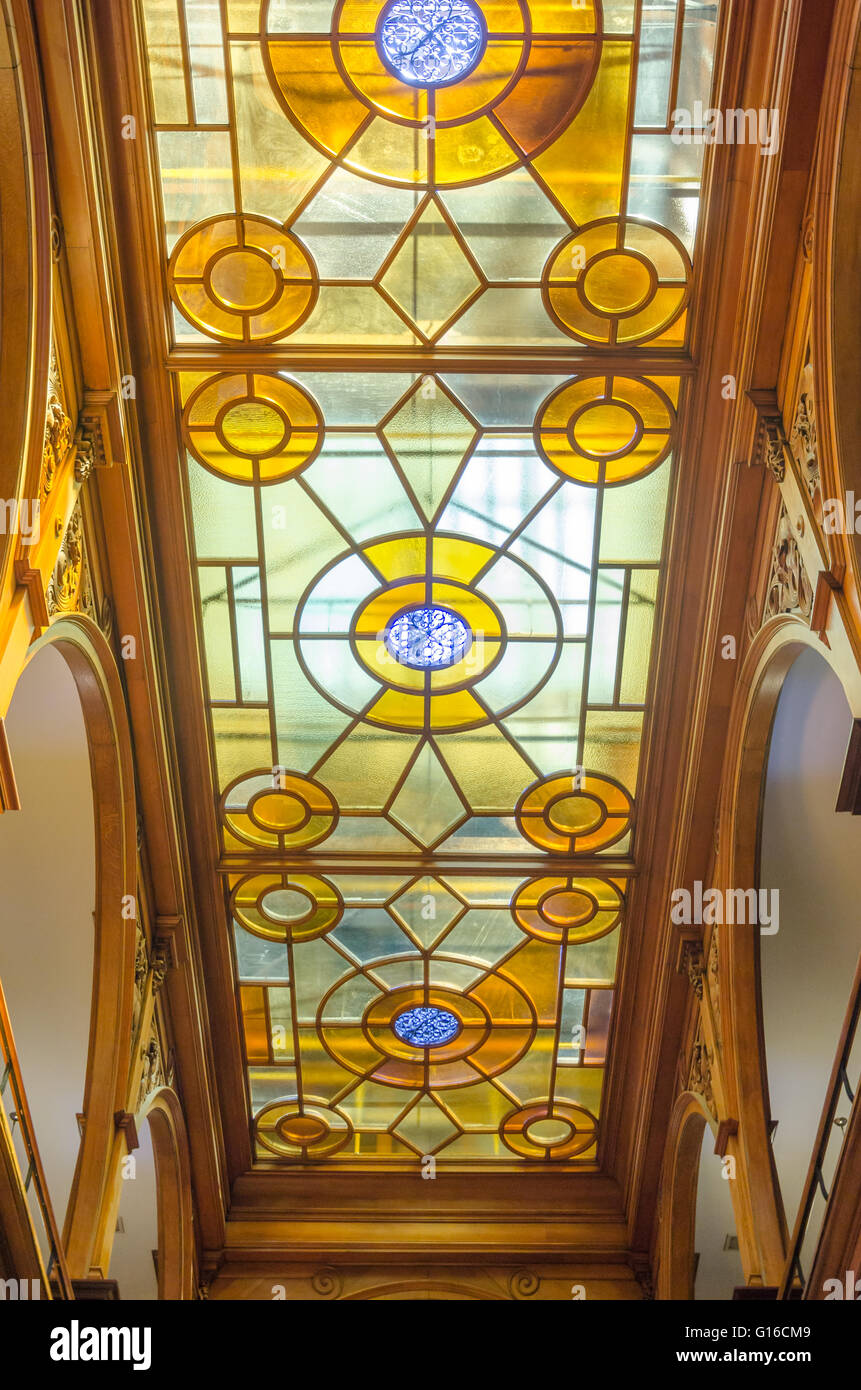 Toronto, Canada - 26 mai 2013 : l'intérieur de bâtiments de l'assemblée législative de Queen's Park. Conçu par l'architecte Richard A. Waite ; sa cons Banque D'Images