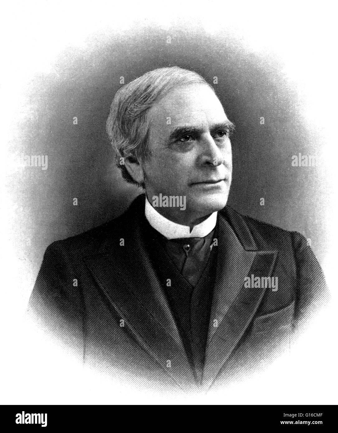 George Henry Corliss (Juin 2, 1817 - février 21, 1888) était un ingénieur et inventeur américain, qui a développé la machine à vapeur Corliss, qui a été une grande amélioration par rapport à toute autre machine à vapeur stationnaire de son temps. Le moteur est widel Corliss Banque D'Images