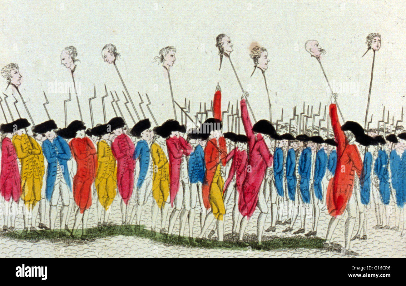 Les chefs du Marquis de Launay et ses gardiens. Louis XVI a convoqué les États Généraux pour entendre leurs doléances. Les députés du tiers état représentant le peuple a décidé de rompre et former une assemblée nationale. Le 20 juin les députés de Banque D'Images