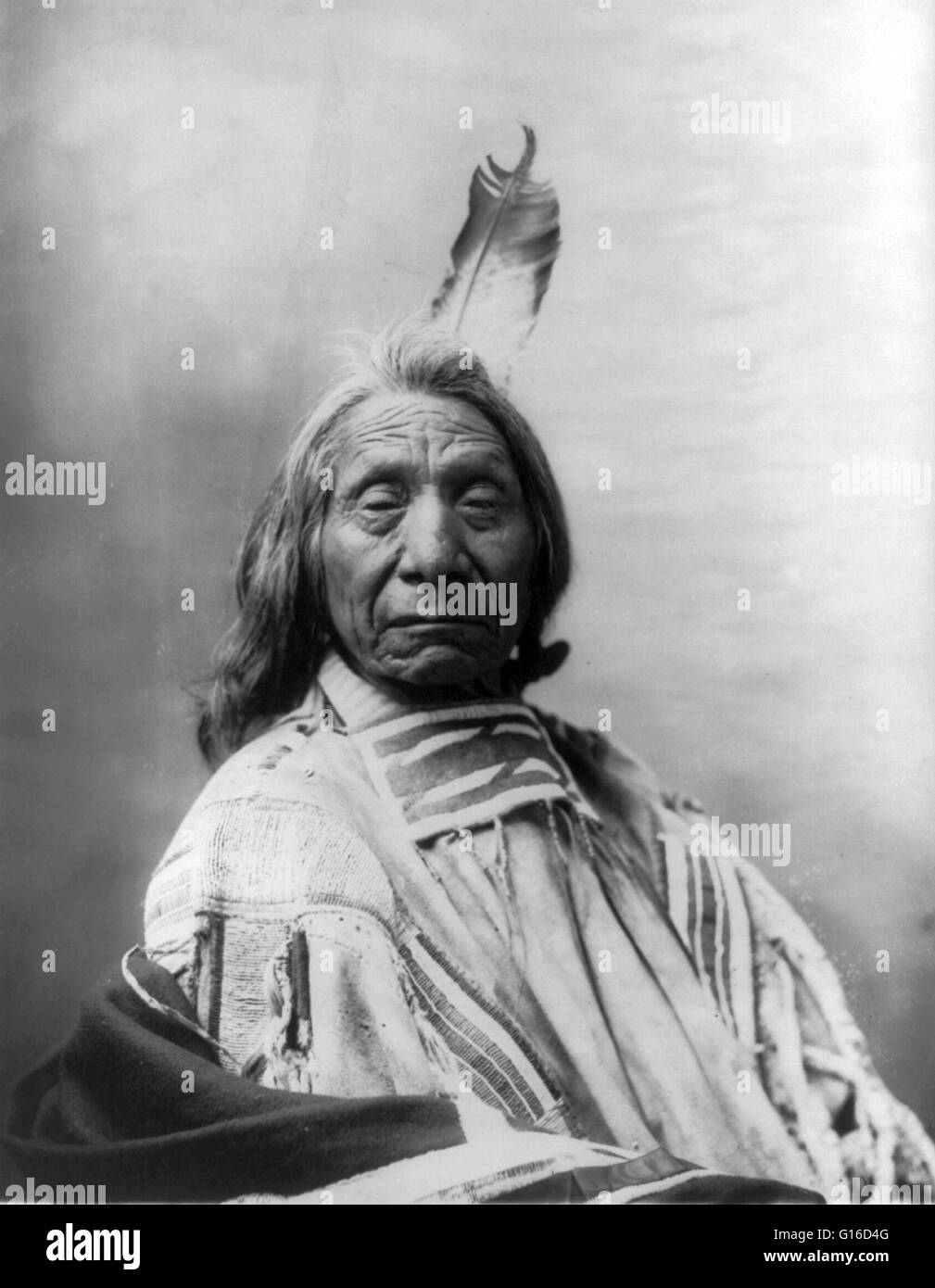 Le chef Red Cloud, vers 1900. Red Cloud (1822 - 10 décembre 1909) était un puissant chef de guerre et un chef de l'Oglala Lakota. L'Oglala Lakota Oglala Sioux ou sont l'un des sept sous-tribus du peuple Lakota, qui, avec le dakota, nakota et Banque D'Images