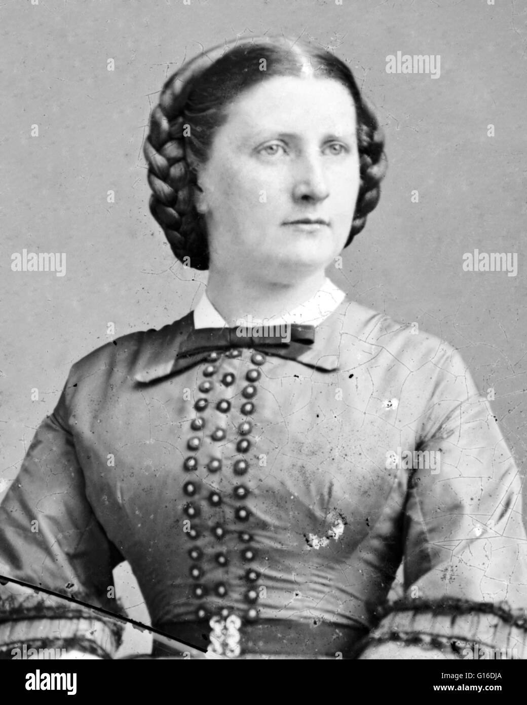 Harriet Rebecca Lane Johnston (9 mai 1830 - 3 juillet 1903) a agi en tant que première dame des Etats-Unis durant la présidence de son oncle célibataire, James Buchanan, de 1857 à 1861. Parmi la poignée de femmes qui ont servi en tant que première dame alors que pas Banque D'Images