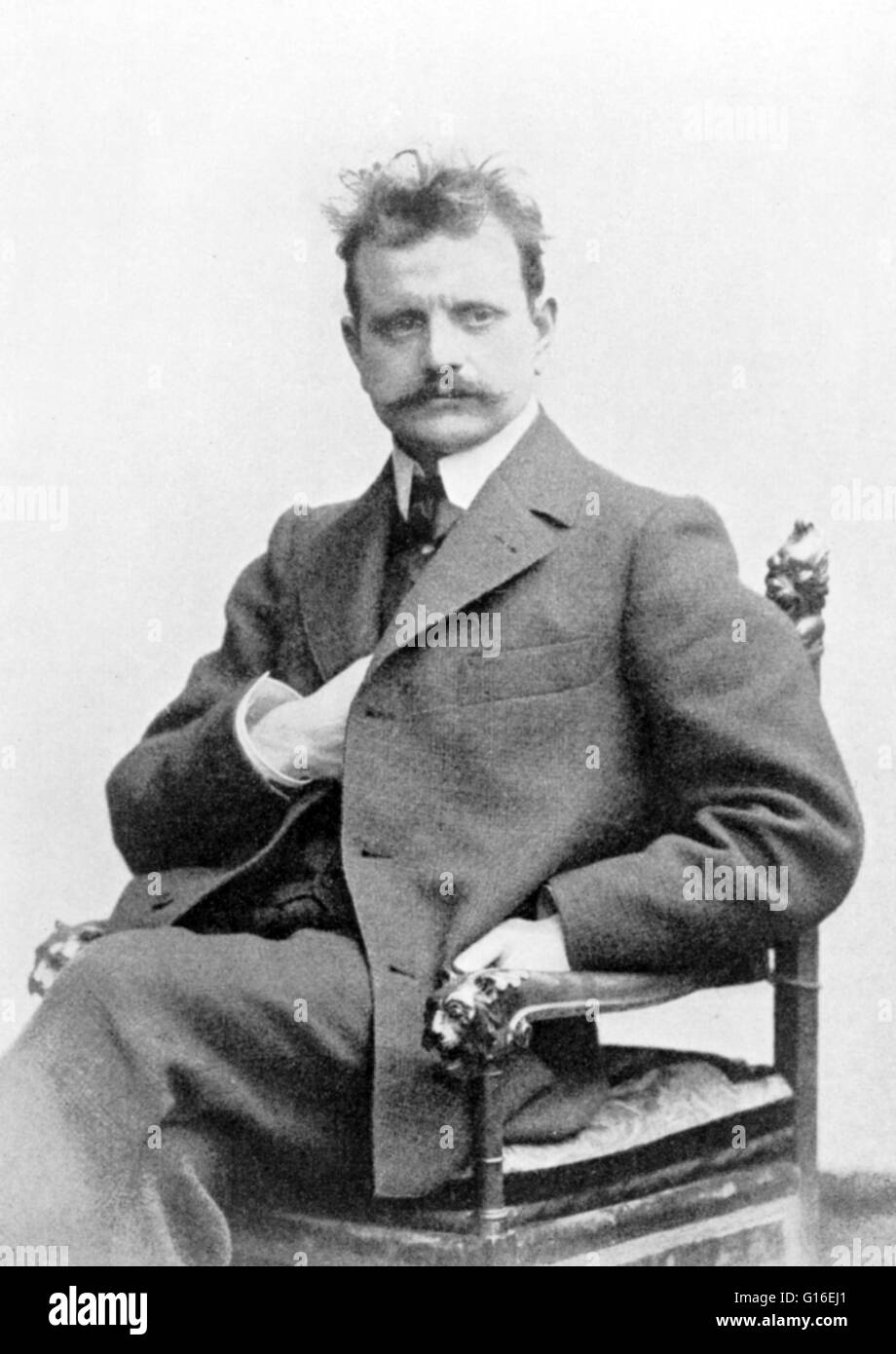 Johan Julius Christian Sibelius (Décembre 8, 1865 - Septembre 20, 1957) était un compositeur finlandais de la fin de l'époque romantique. L'essentiel de son oeuvre" est sa série de sept symphonies. Comme Beethoven, Sibelius utilisé chaque travail à développer davantage son o Banque D'Images