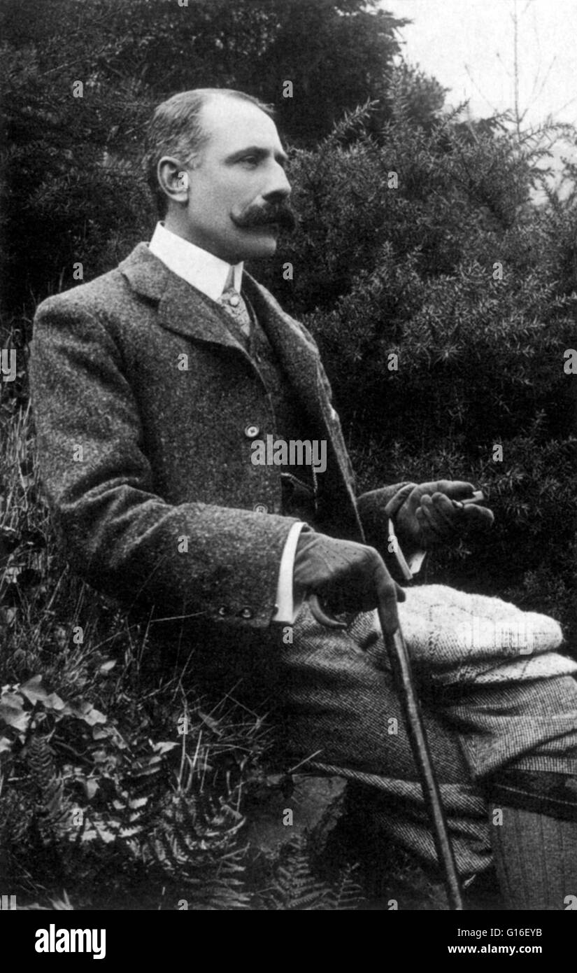 William Edward Elgar (Juin 2, 1857 - février 23, 1934) était un compositeur anglais, dont de nombreux ouvrages ont saisi les britanniques et internationales répertoire de concert classique. Bien qu'Elgar est souvent considéré comme un compositeur typiquement anglais, la plupart de ses mus Banque D'Images