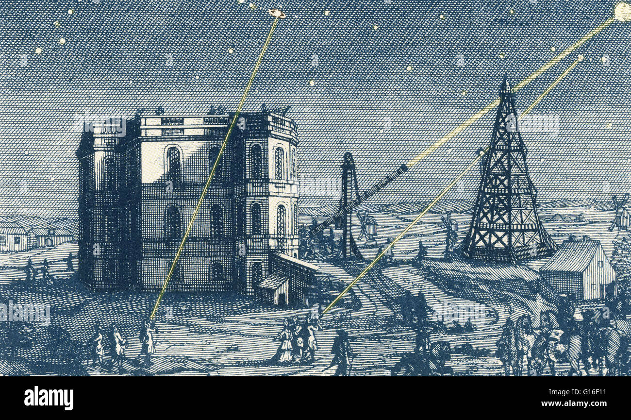 Lorsque l'Observatoire de Paris a été fondé en 1667, le roi français appelé un célèbre astronome bolognais, Gian Domenico Cassini (1625-1712), à Paris pour être le directeur de l'observatoire. Il a été suivi par 3 générations de Cassinis dans la position : Jacqu Banque D'Images