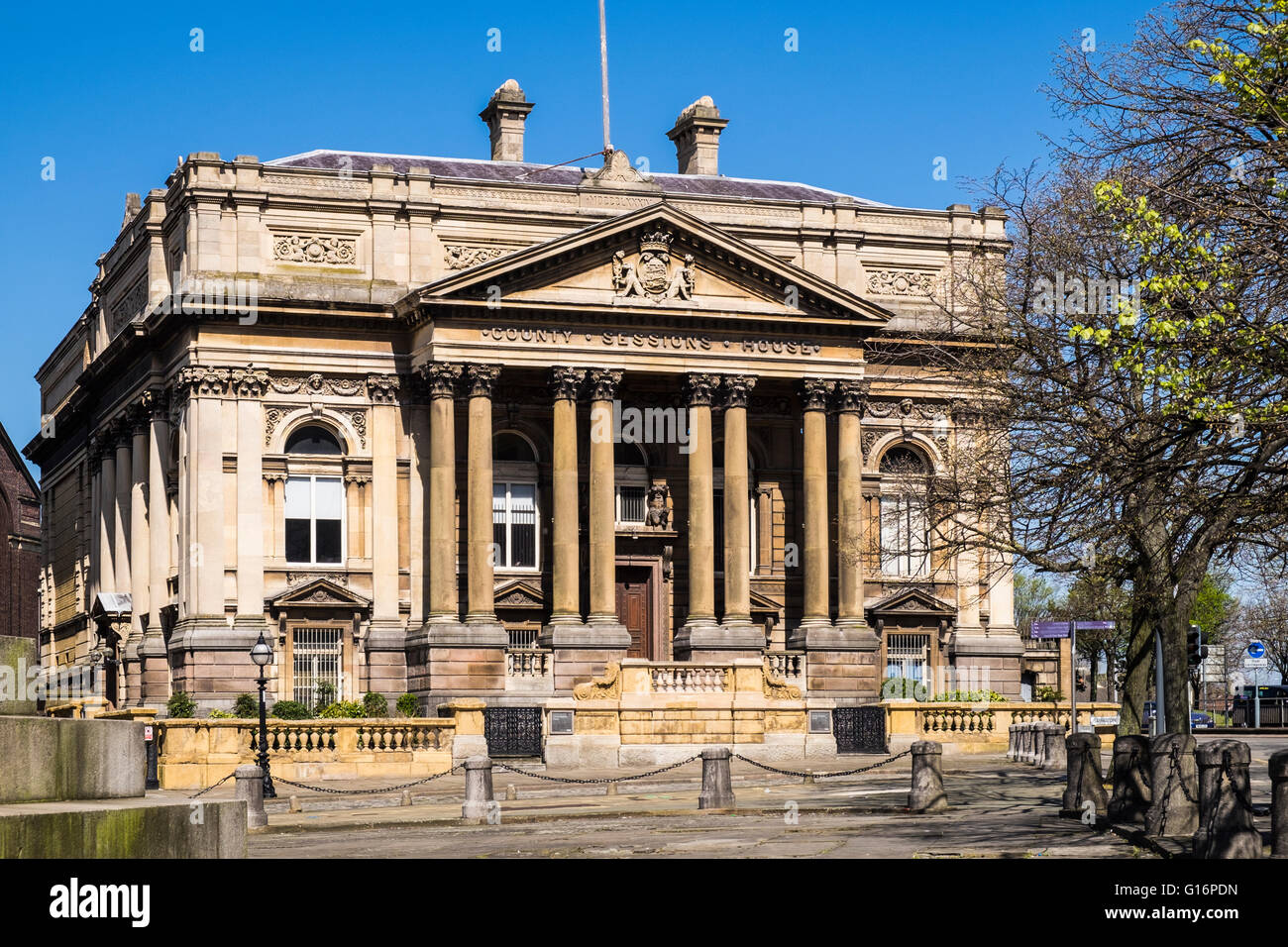 Sessions House, comté de Liverpool, Merseyside, Angleterre, Royaume-Uni Banque D'Images