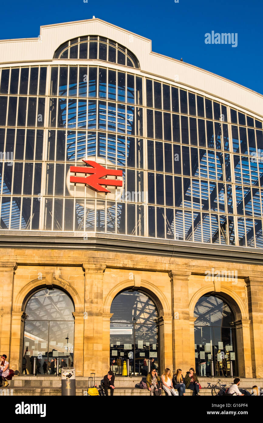 La gare de Lime Street, Liverpool, Merseyside, Angleterre, Royaume-Uni Banque D'Images