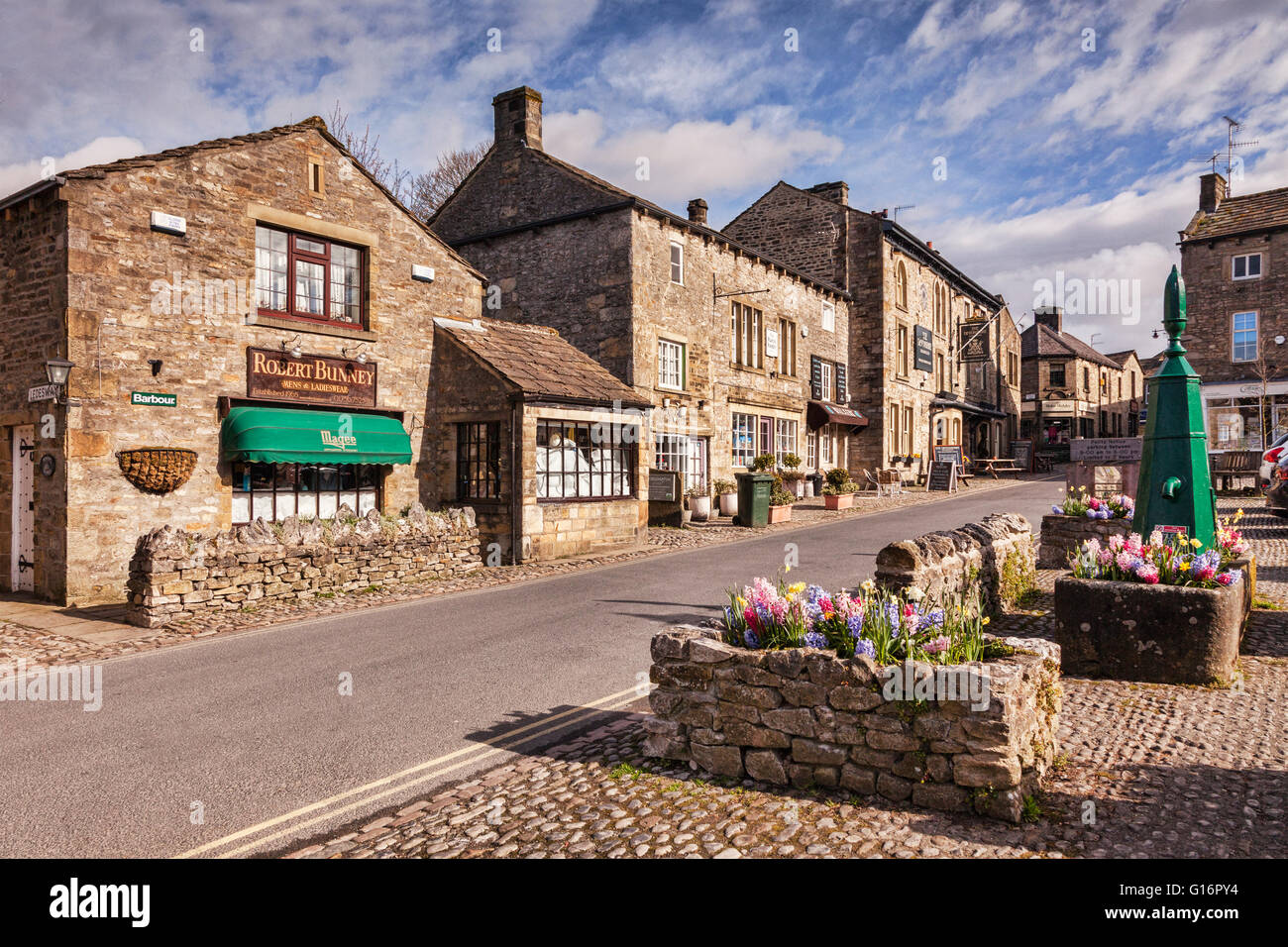 Grassington, l'un des plus beaux villages de la Yorkshire Dales National Park, North Yorkshire, England, UK Banque D'Images