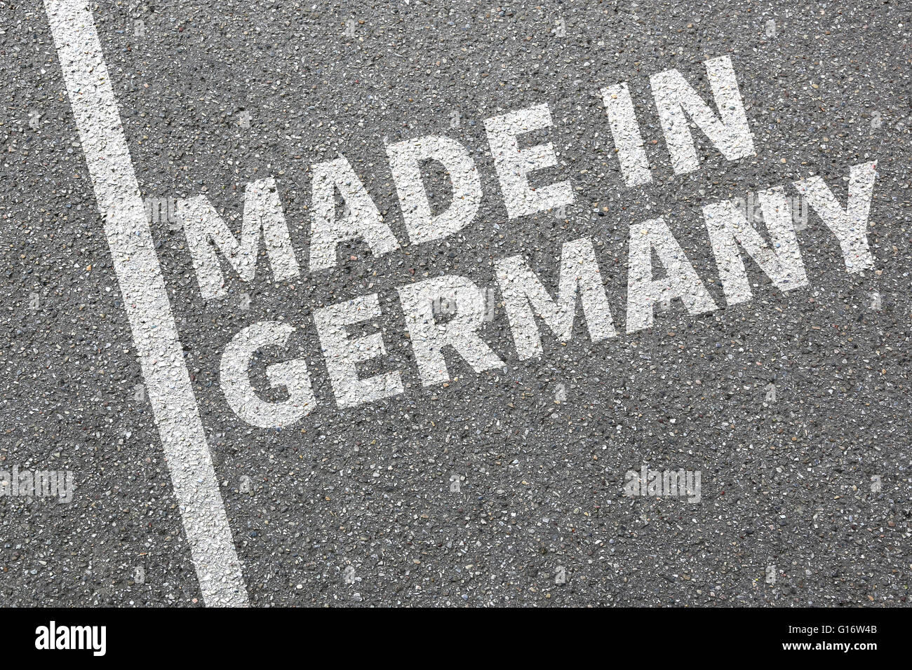 La qualité des produits Made in Germany ENTREPRISE concept marketing Banque D'Images