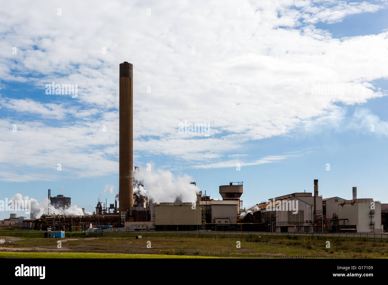 Tata Steel à Port Talbot steel works au Pays de Galles Banque D'Images