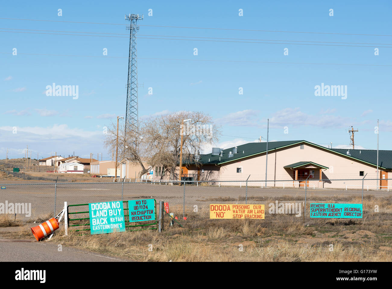 Chapitre Nageezi Hall, Navajo Nation, Nouveau Mexique. Banque D'Images