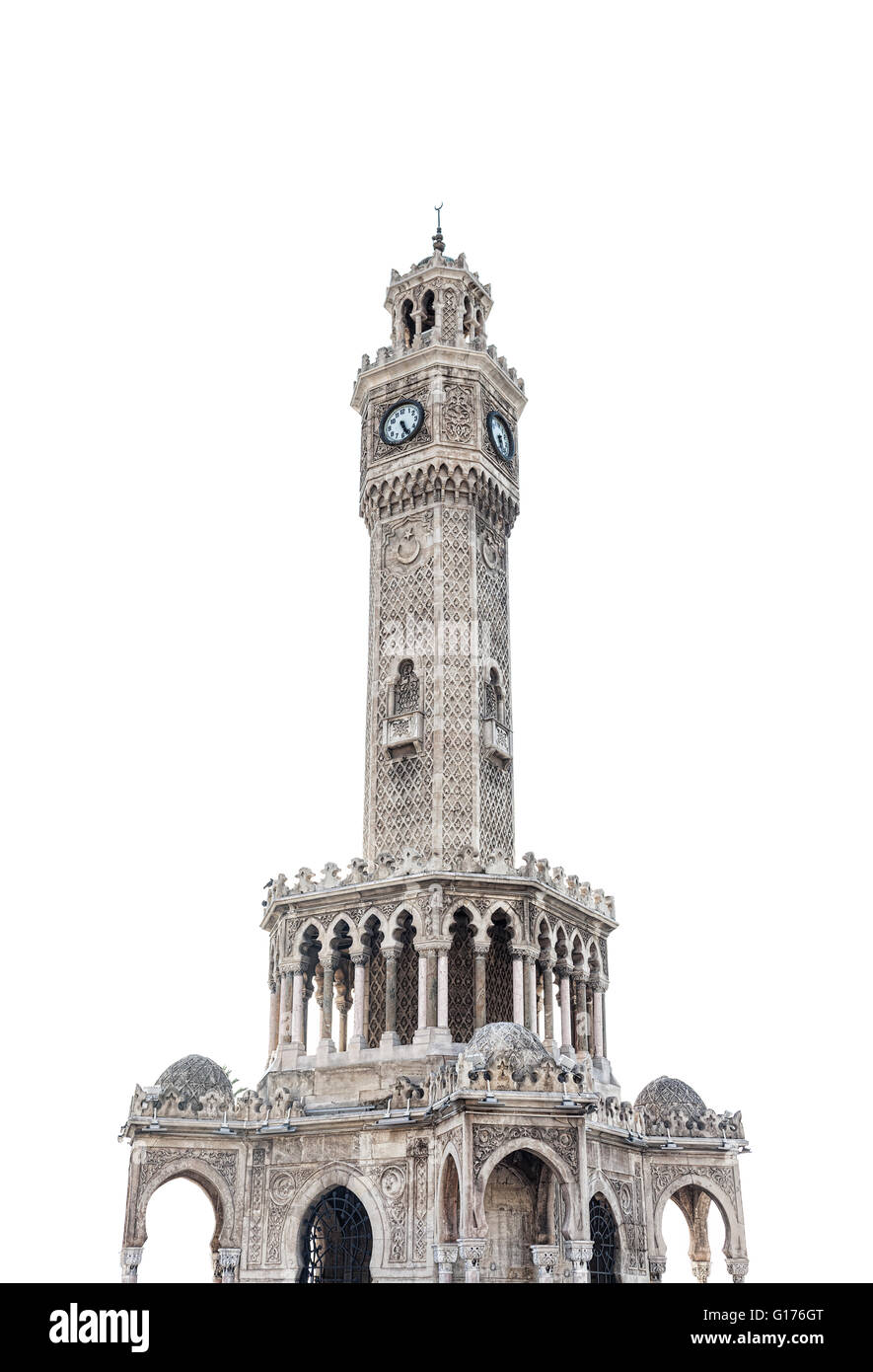 Tour de l'horloge d'Izmir Banque D'Images