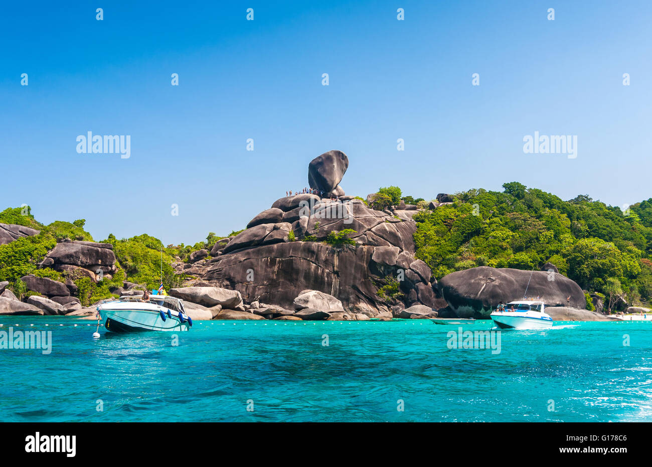 Plage de Similan à Phang Nga en Thaïlande Banque D'Images