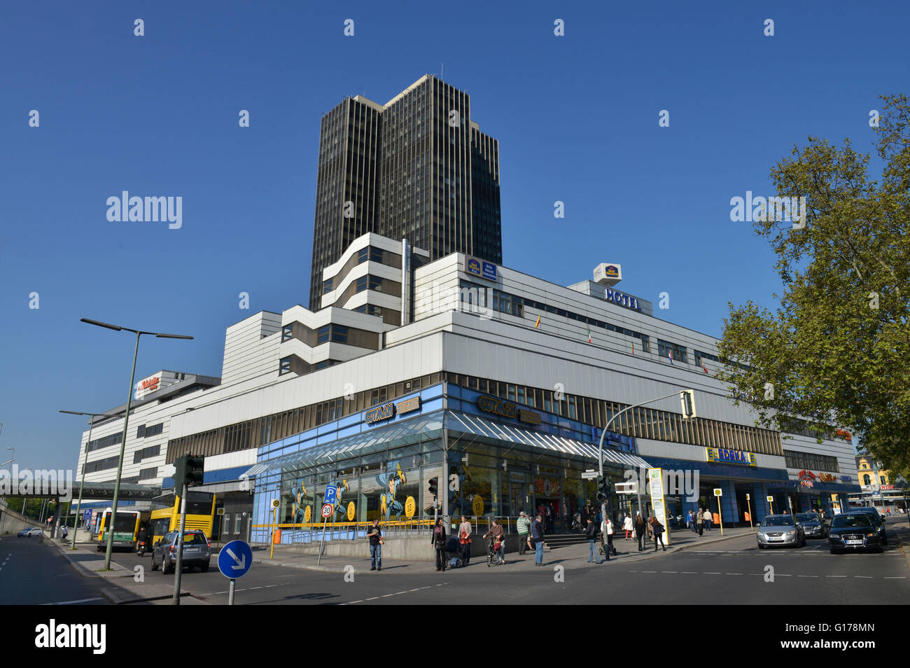 Hochhaus Kreisel Steglitzer, Schlossstrasse, Steglitz, Berlin, Deutschland Banque D'Images