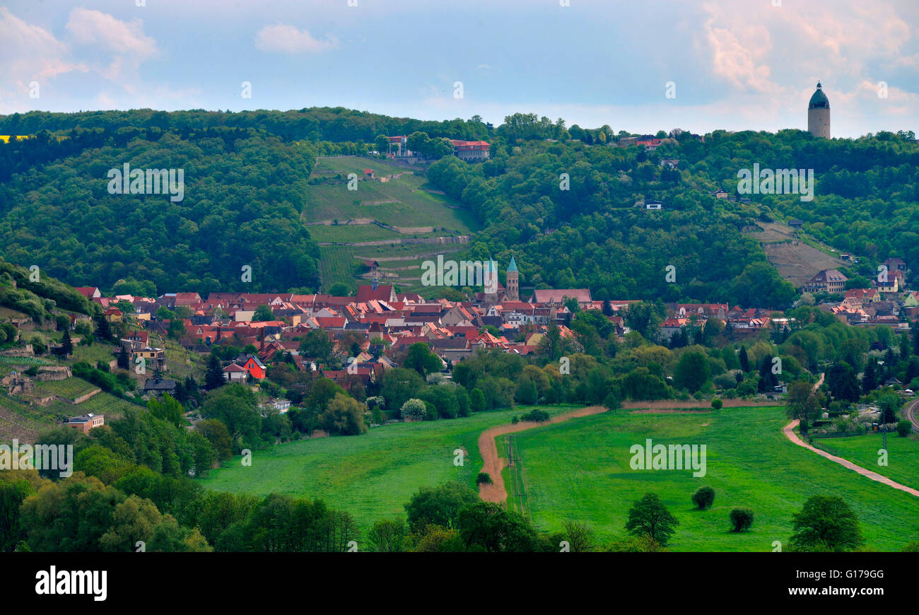 Vallée de l'Unstrut, Freiburg, Saxe-Anhalt, Allemagne Banque D'Images