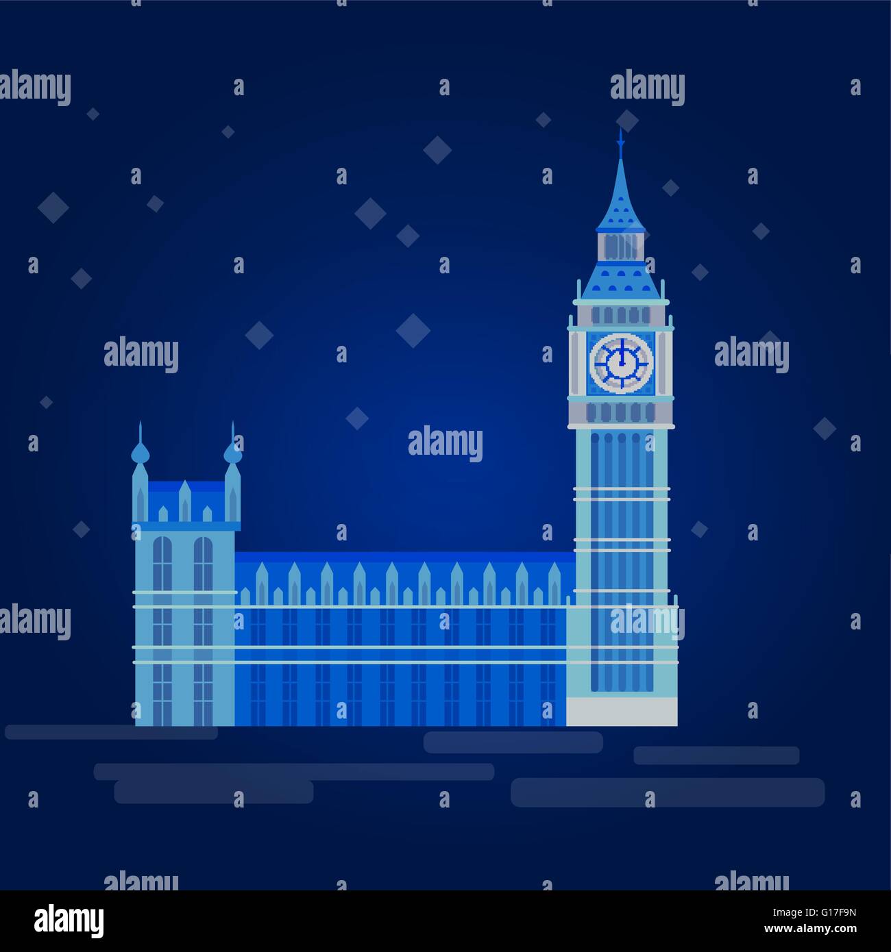 Vector illustration de la Big Ben Illustration de Vecteur