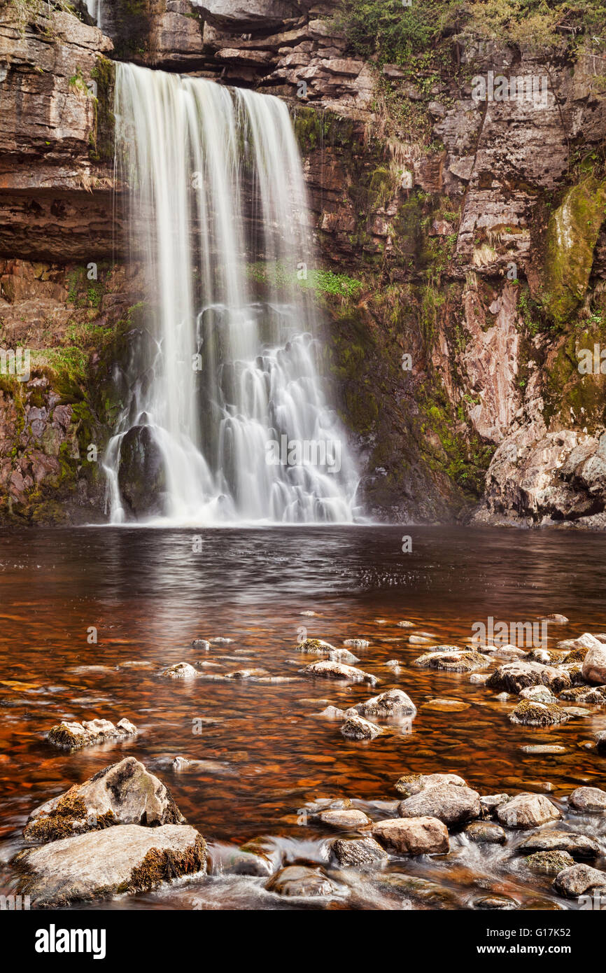 Thornton, La Force d'une chute sur le sentier Cascade Ingleton, Yorkshire Dales National Park, North Yorkshire, England, UK Banque D'Images