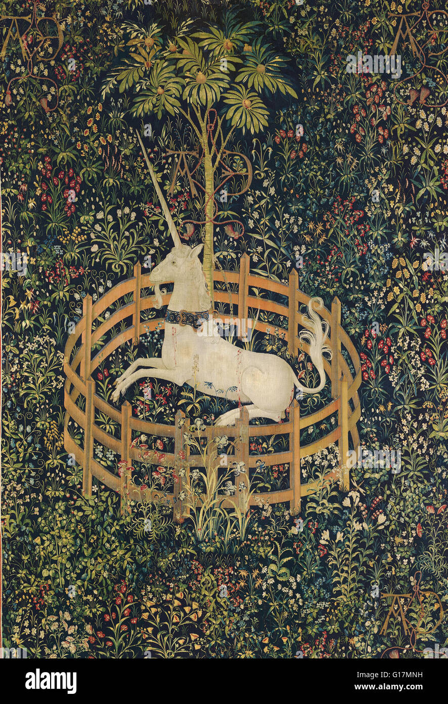 L'Unicorn en captivité - The Metropolitan Museum of Art Banque D'Images