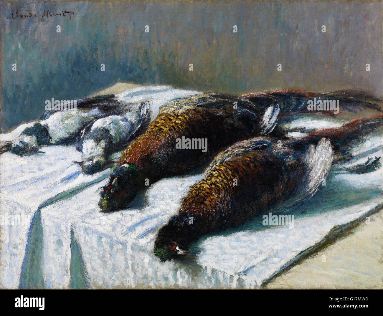 Claude Monet - faisans et les pluviers - Minneapolis Institute of Art Banque D'Images