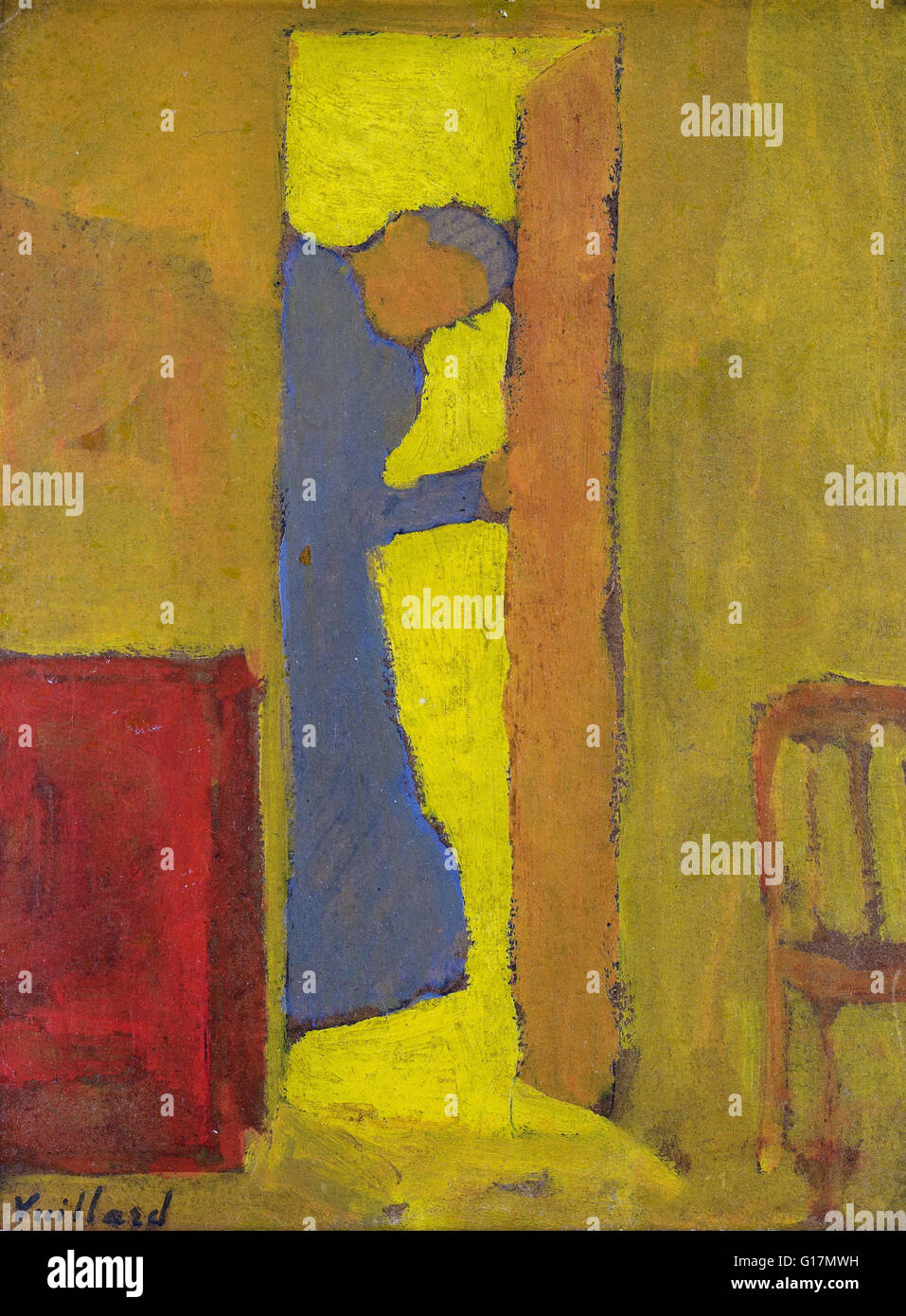 Edouard Vuillard - Mère de l'artiste l'ouverture d'une porte - Minneapolis Institute of Art Banque D'Images