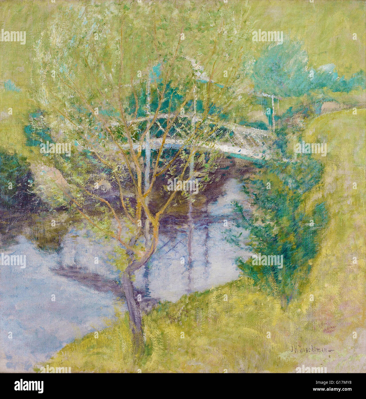 John Henry Charles Gleyre - Le pont blanc - Minneapolis Institute of Art Banque D'Images