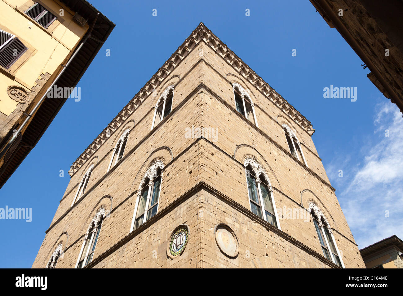 L'église Orsanmichele, Florence, Toscane, Italie Banque D'Images