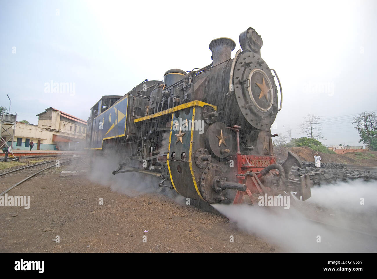 Nilgiri Mountain Railway, un UNESCO World Heritage Railway, Nilgiris, Tamil Nadu Banque D'Images