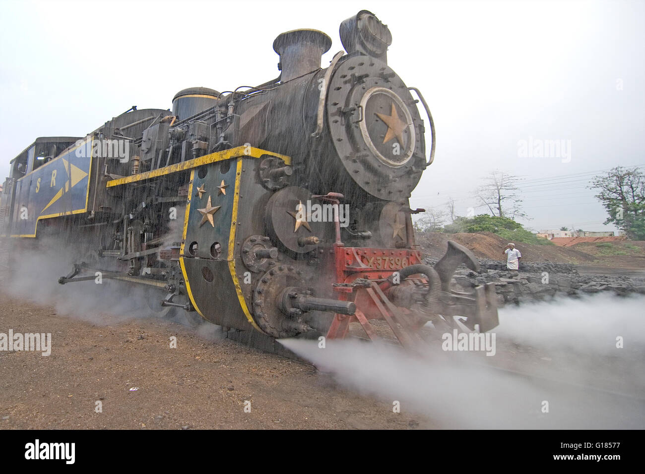 Nilgiri Mountain Railway, un UNESCO World Heritage Railway, Nilgiris, Tamil Nadu Banque D'Images