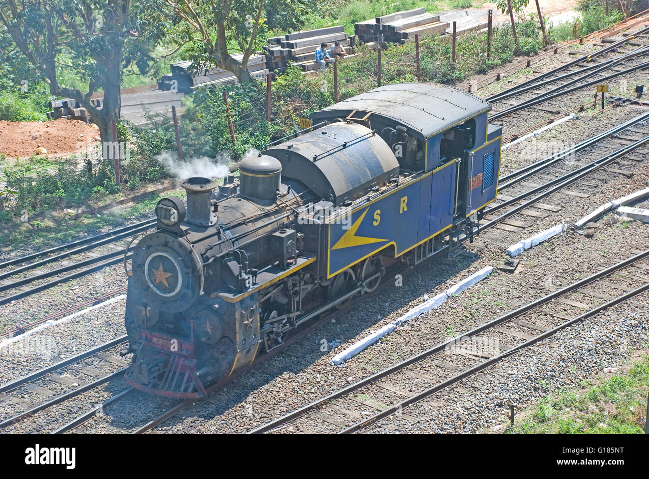 Nilgiri Mountain Railway, un UNESCO World Heritage Railway, Nilgiris, Tamil Nadu Banque D'Images