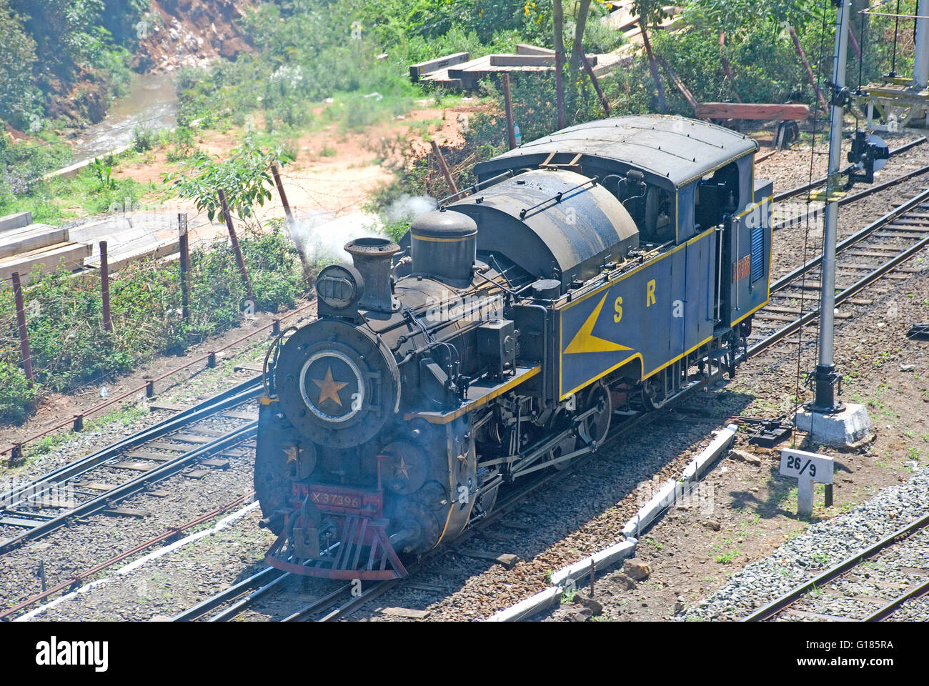 Nilgiri Mountain Railway, un UNESCO World Heritage Railway, Nilgiris, Tamil Nadu Banque D'Images