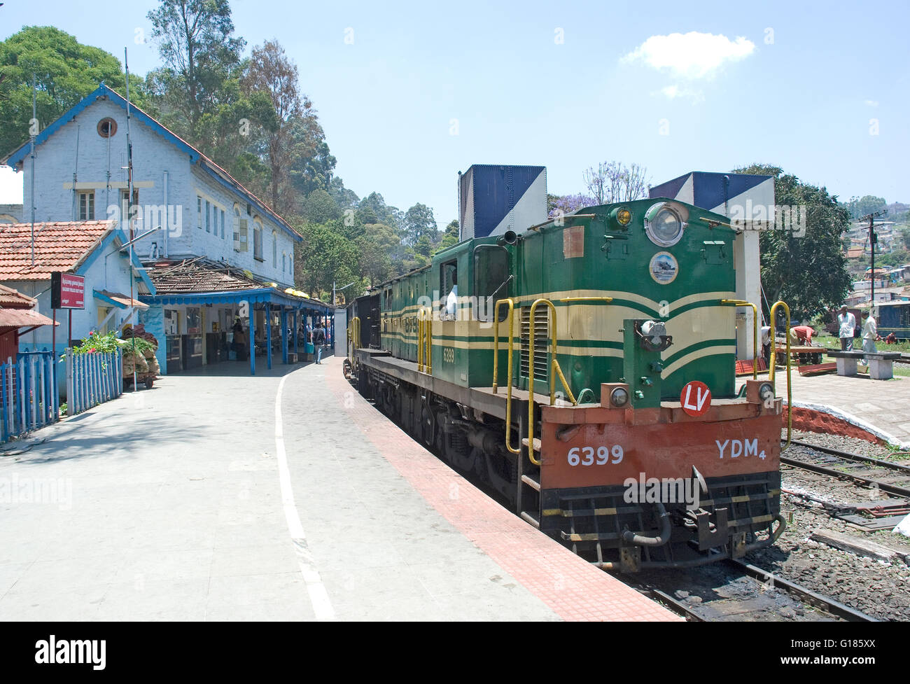 Nilgiri Mountain Railway, un UNESCO World Heritage Railway, Nilgiris, Tamil Nadu Banque D'Images