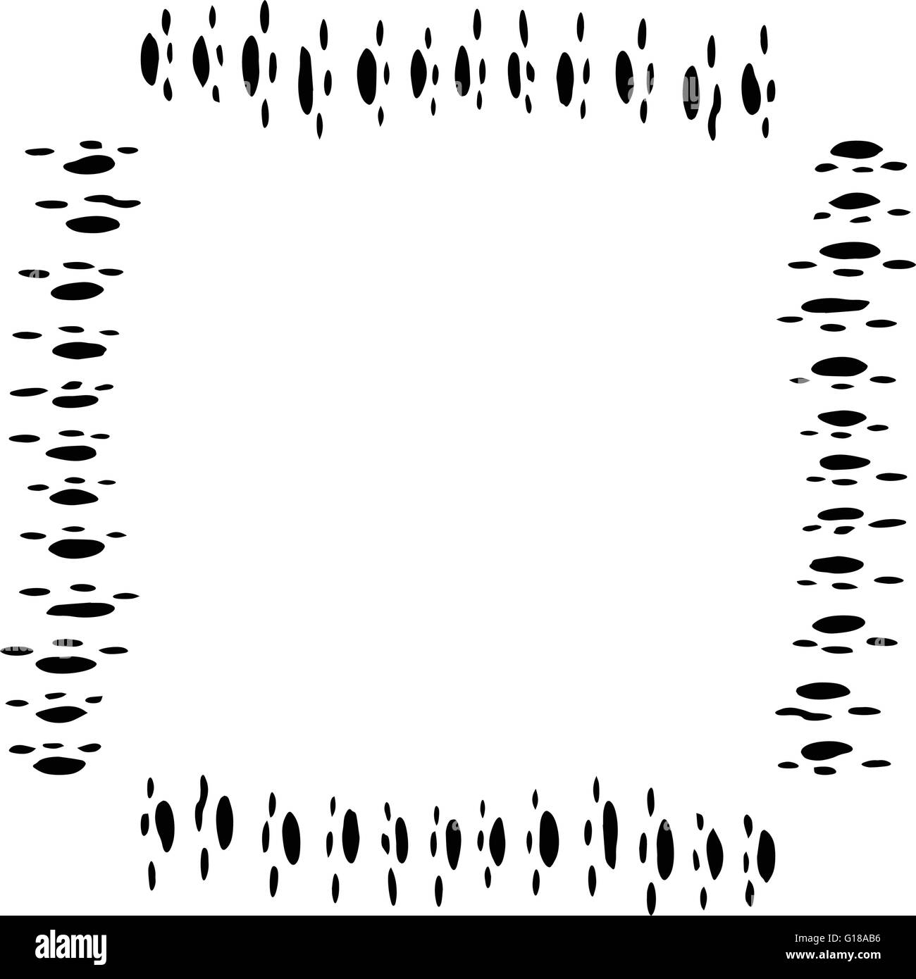 Vector grunge brush cadre carré d'encre aquarelle peinture Illustration de Vecteur
