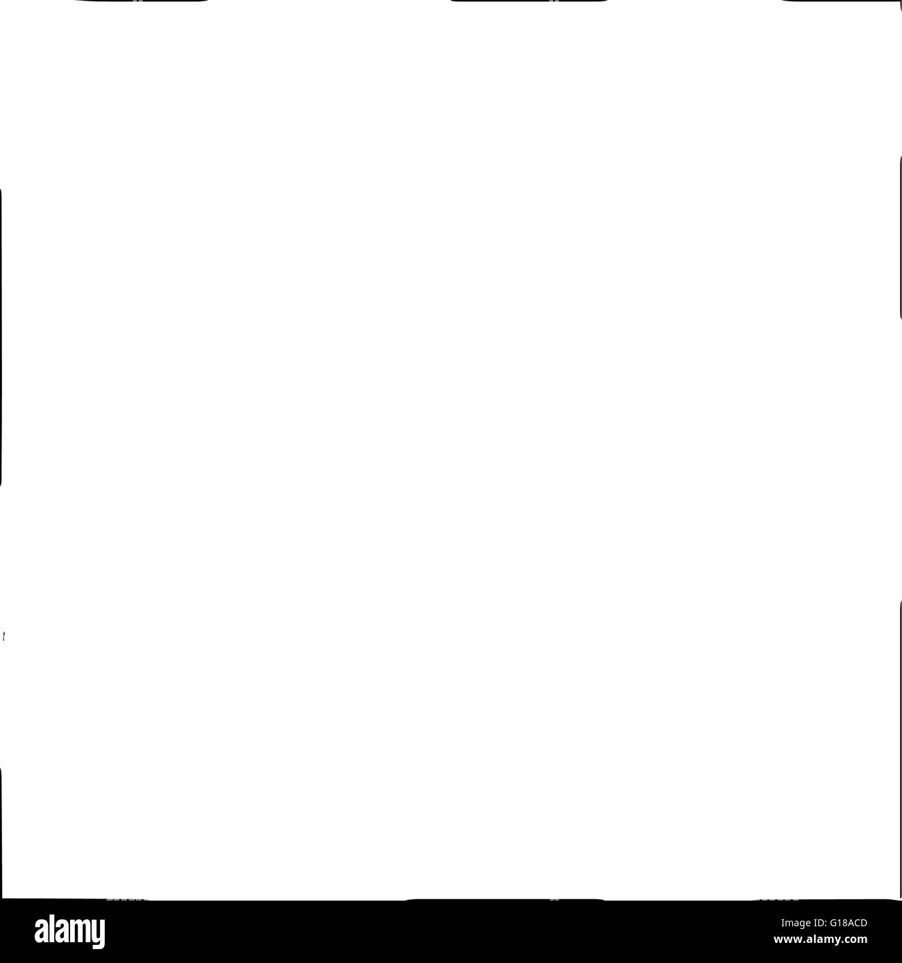 Vector grunge brush cadre carré d'encre aquarelle peinture Illustration de Vecteur