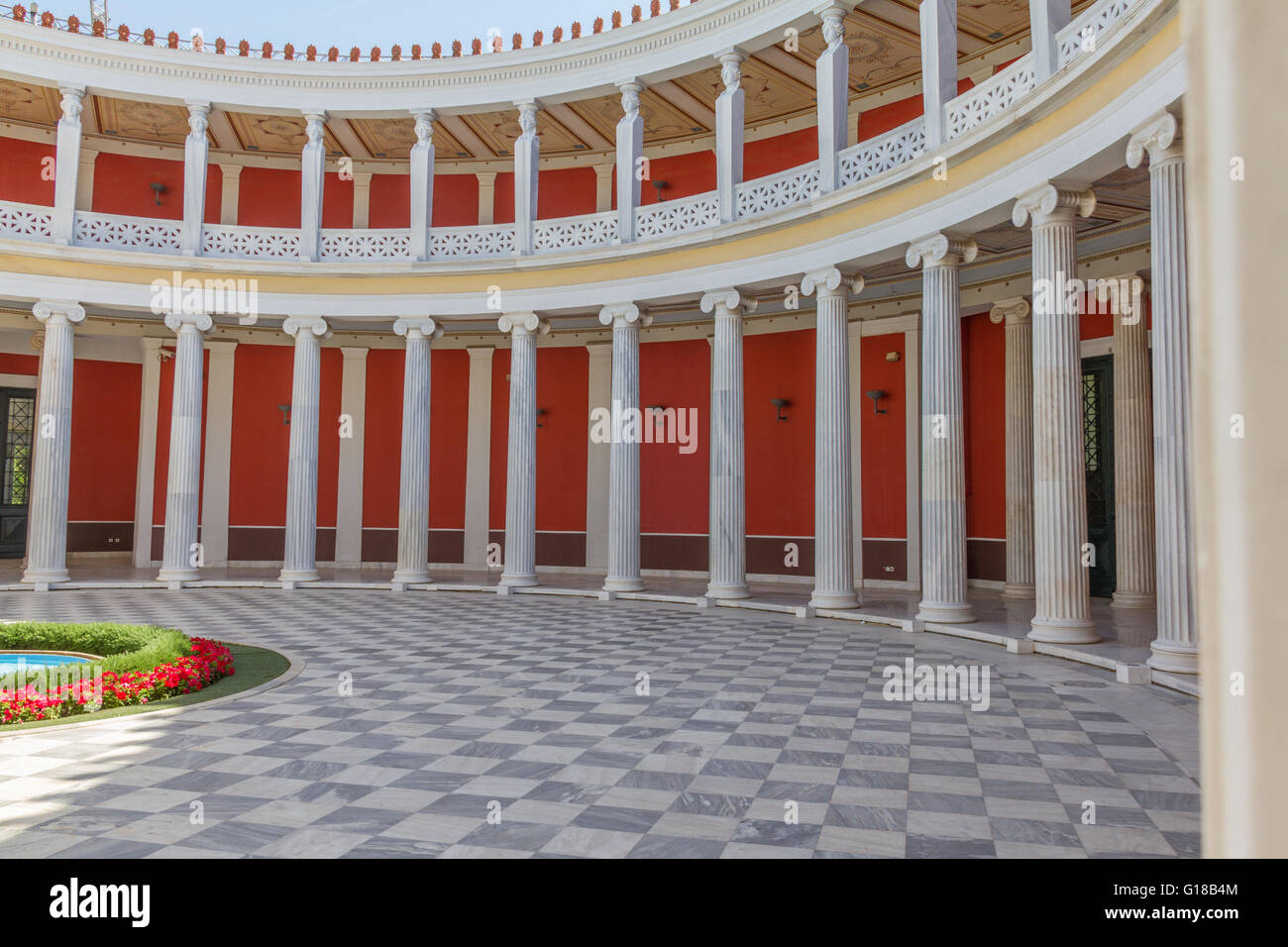 Cour Hall Zappeion, Athènes, Grèce. Photo prise en avril 2016 Banque D'Images