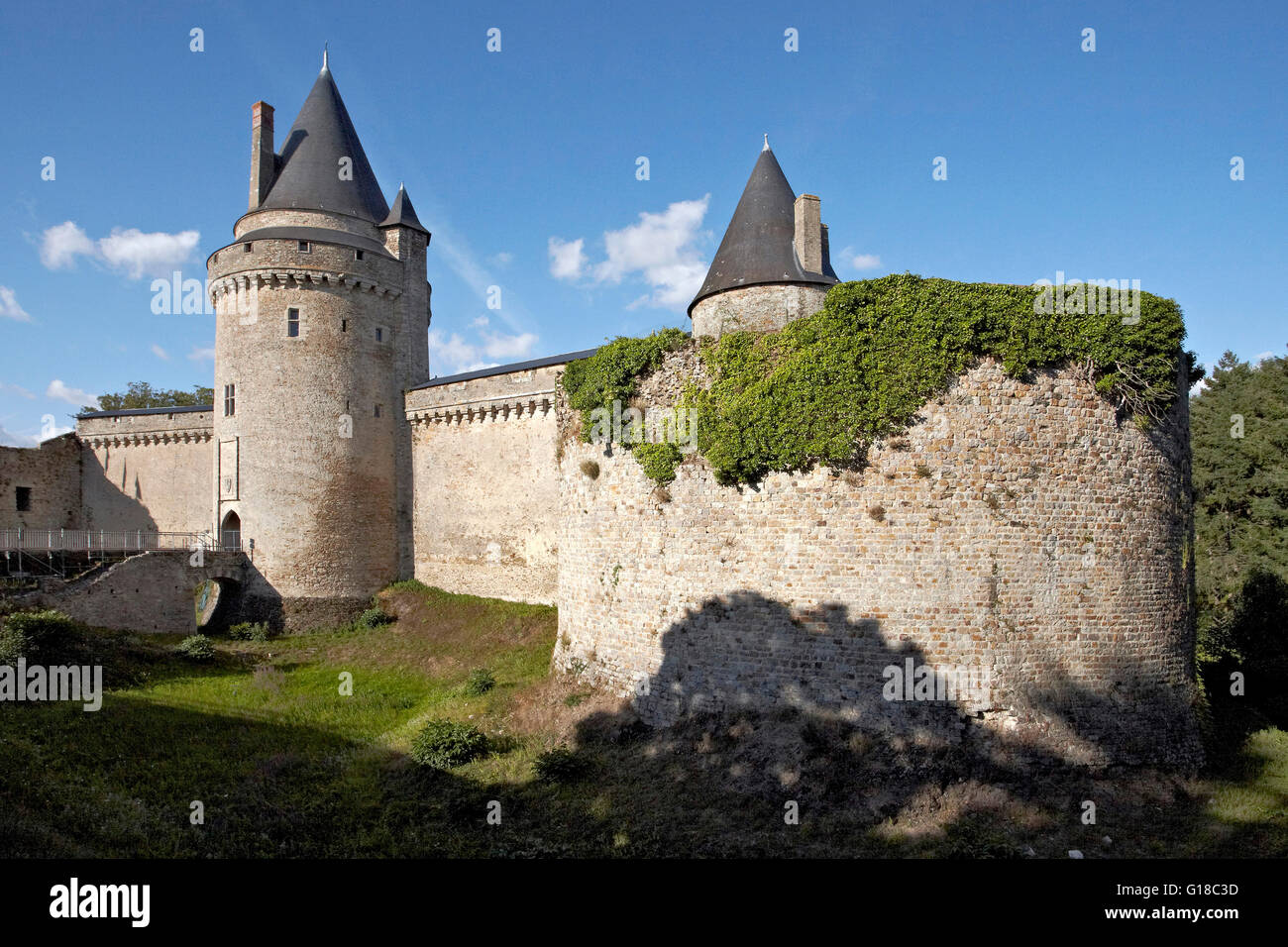 Château de la Groulaie.Blain.Loire-Atlantique.France. Banque D'Images