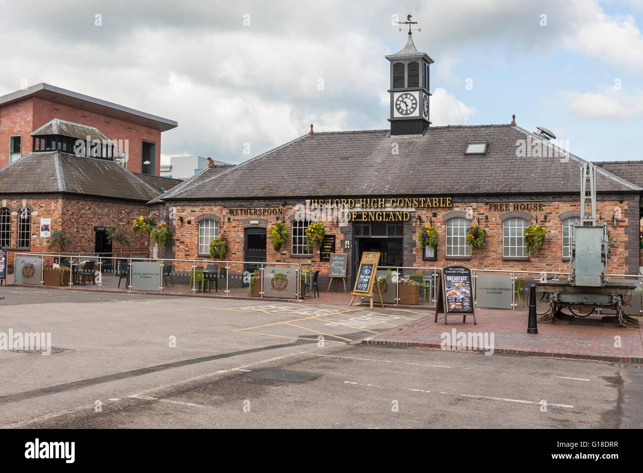 Lord High Constable pub, Gloucester Quays, centre-ville de Gloucester. ROYAUME-UNI Banque D'Images