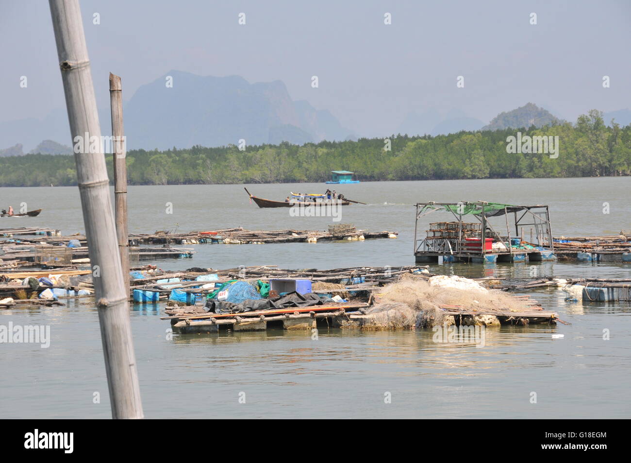 Koh Panyi (Floating village musulman) Thaïlande Banque D'Images