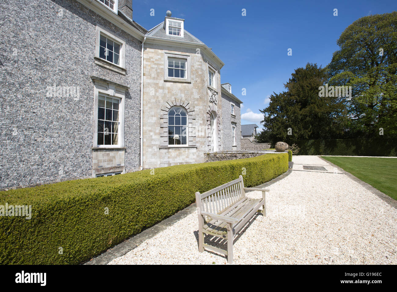 Farleigh Wallop Farleigh, maison ancestrale, succession de 34 ans Oliver Wallop, Le Vicomte Lymington dans le Hampshire, England, UK Banque D'Images