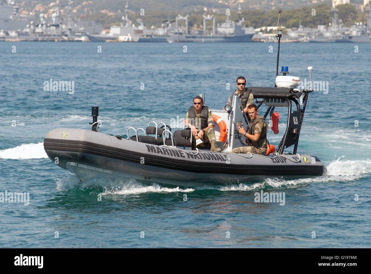 La Marine française, la base navale de Toulon, les commandos marine Banque D'Images