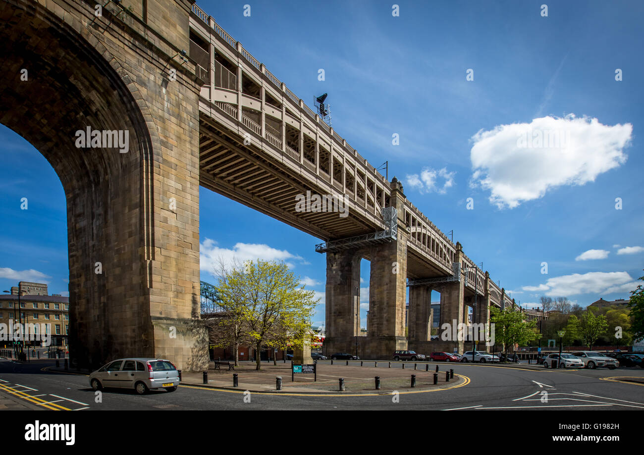 High Level Bridge, Newcastle Banque D'Images