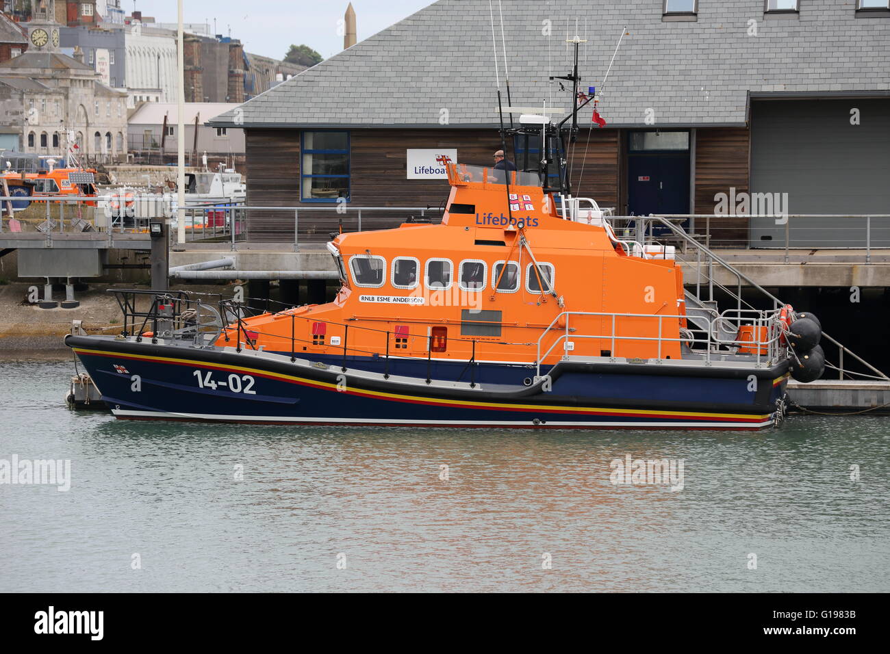 ESME RNLB ANDERSON Lifeboat 14-02 de Ramsgate Harbour Banque D'Images