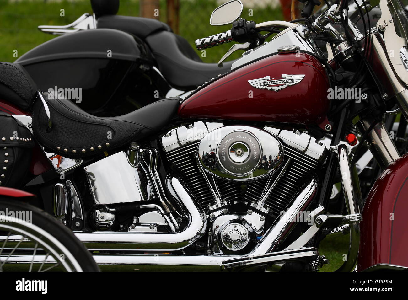 Harley Davidson moto close-up Banque D'Images