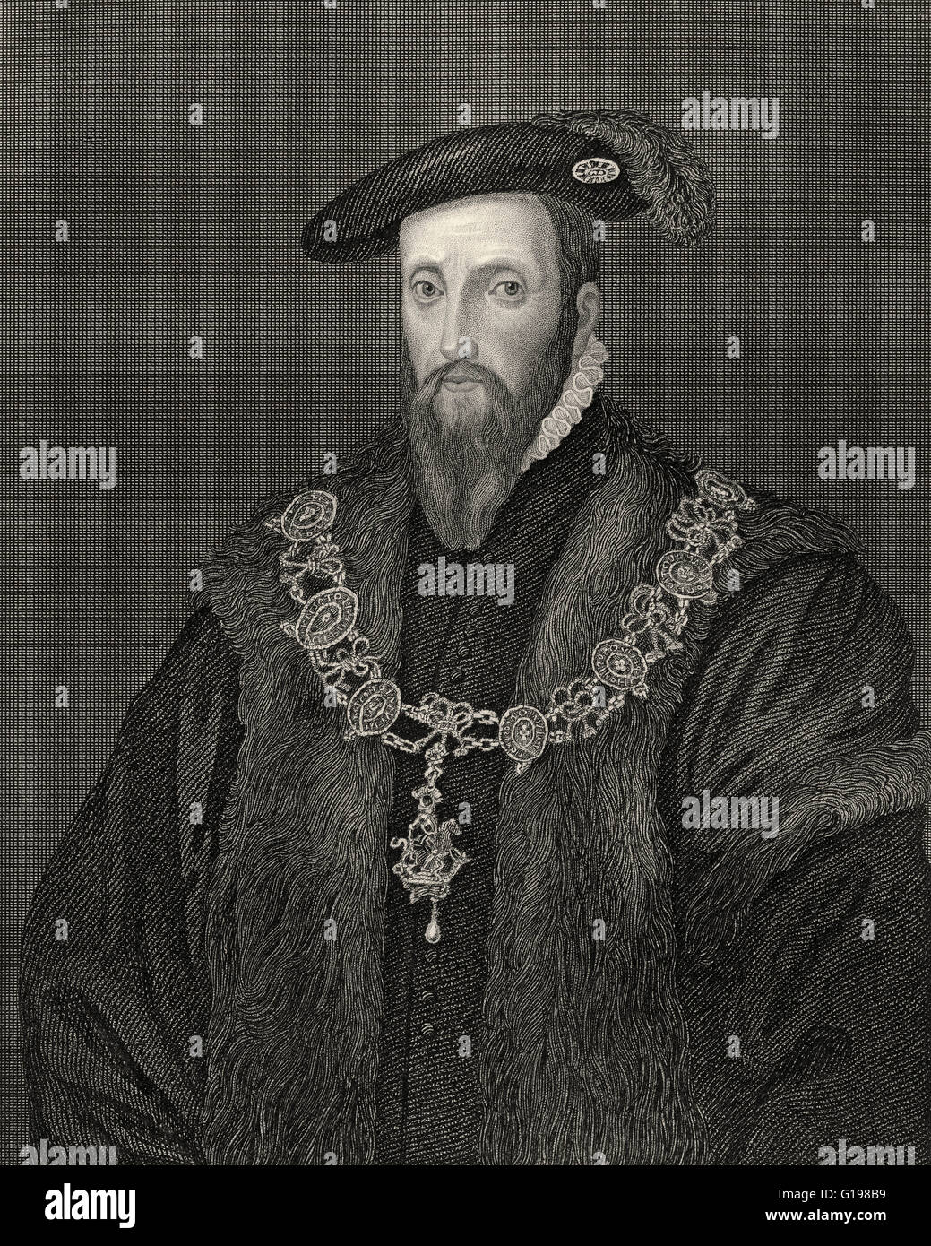 Edward Seymour, duc de Somerset, KG, ch. 1500-1552, frère de la reine Jeanne Seymour, Lord Protecteur d'Angleterre Banque D'Images