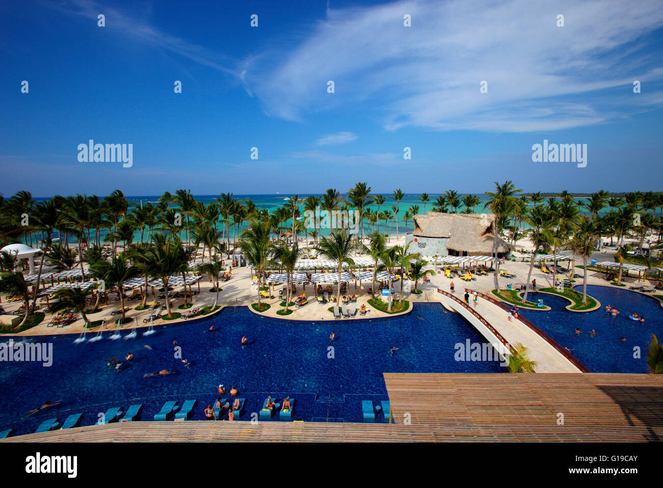 Caraïbes République dominicaine Barcelo Premium Punta Cana all inclusive resort. Banque D'Images