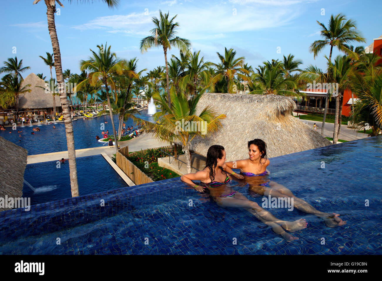 Caraïbes République dominicaine Barcelo Premium Punta Cana all inclusive resort. Banque D'Images