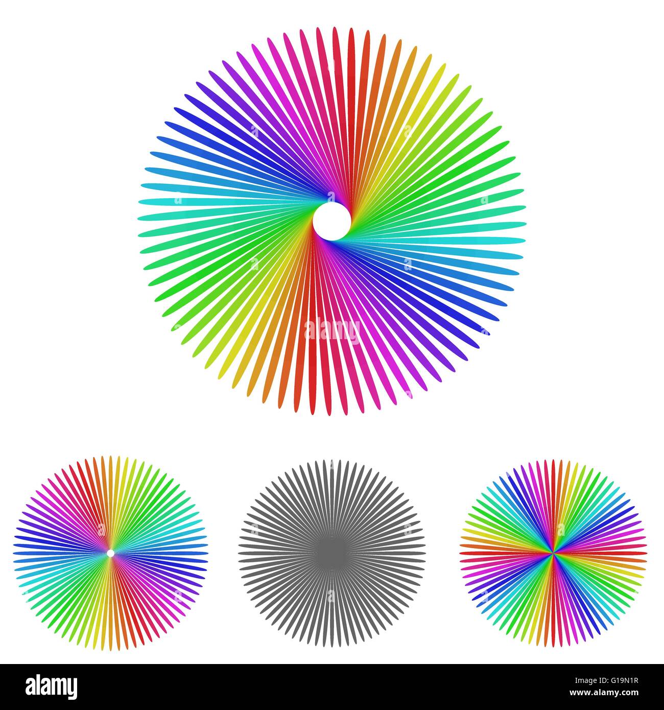 Logo design floral vector set Illustration de Vecteur