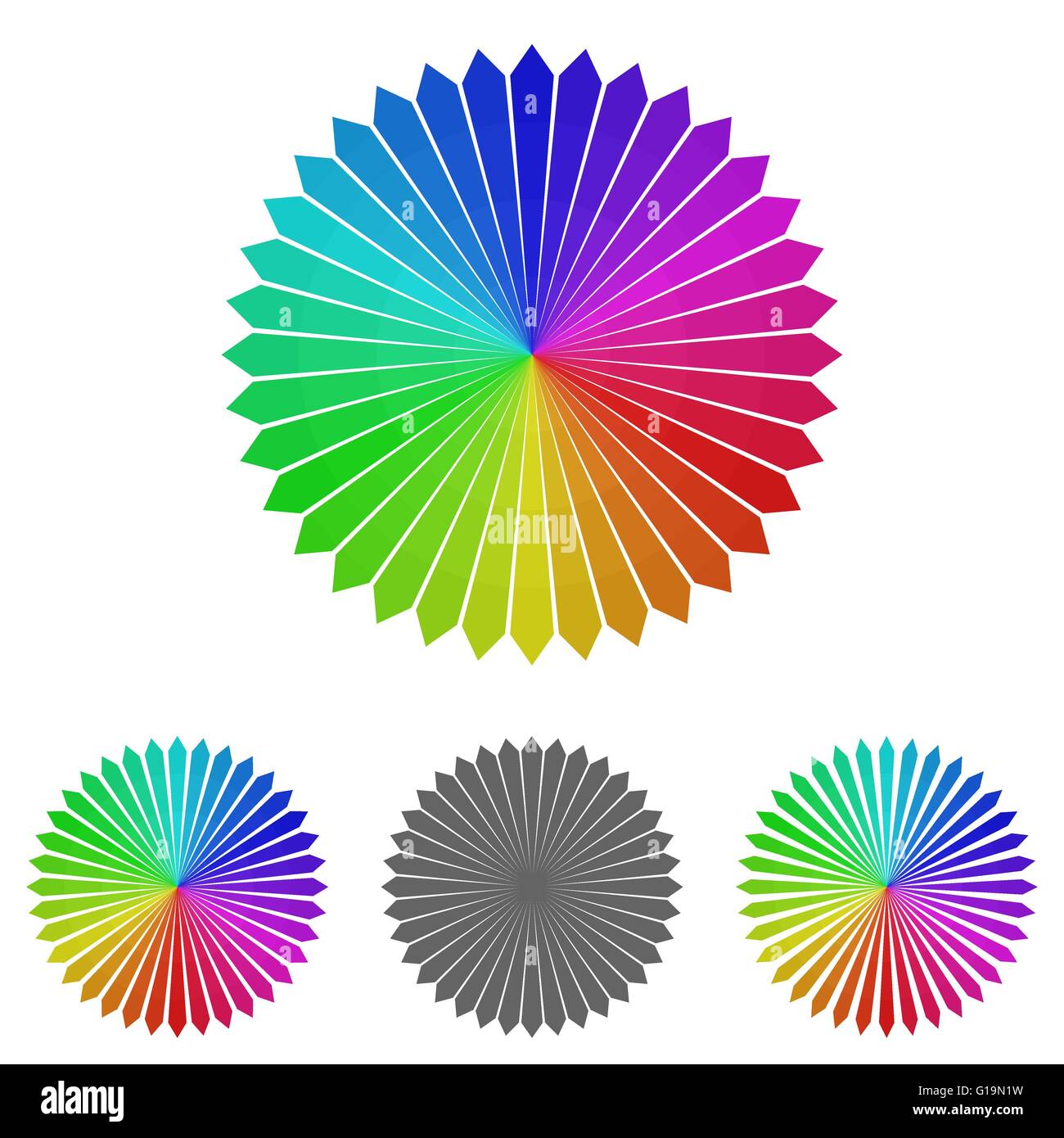 Logo Floral vector set Illustration de Vecteur