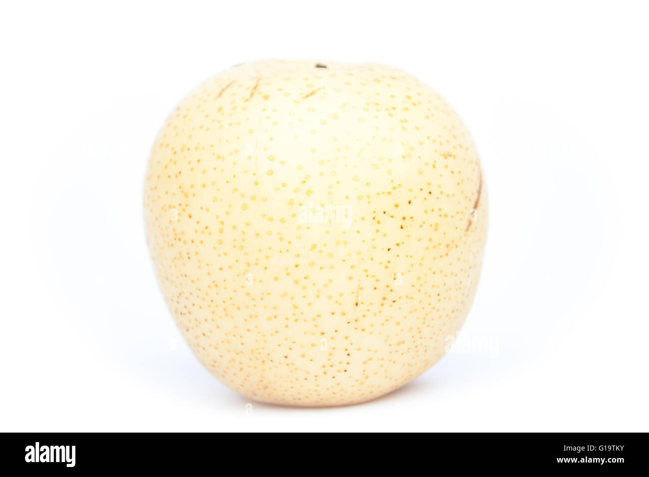 Poire chinois sur fond blanc, stock photo Banque D'Images