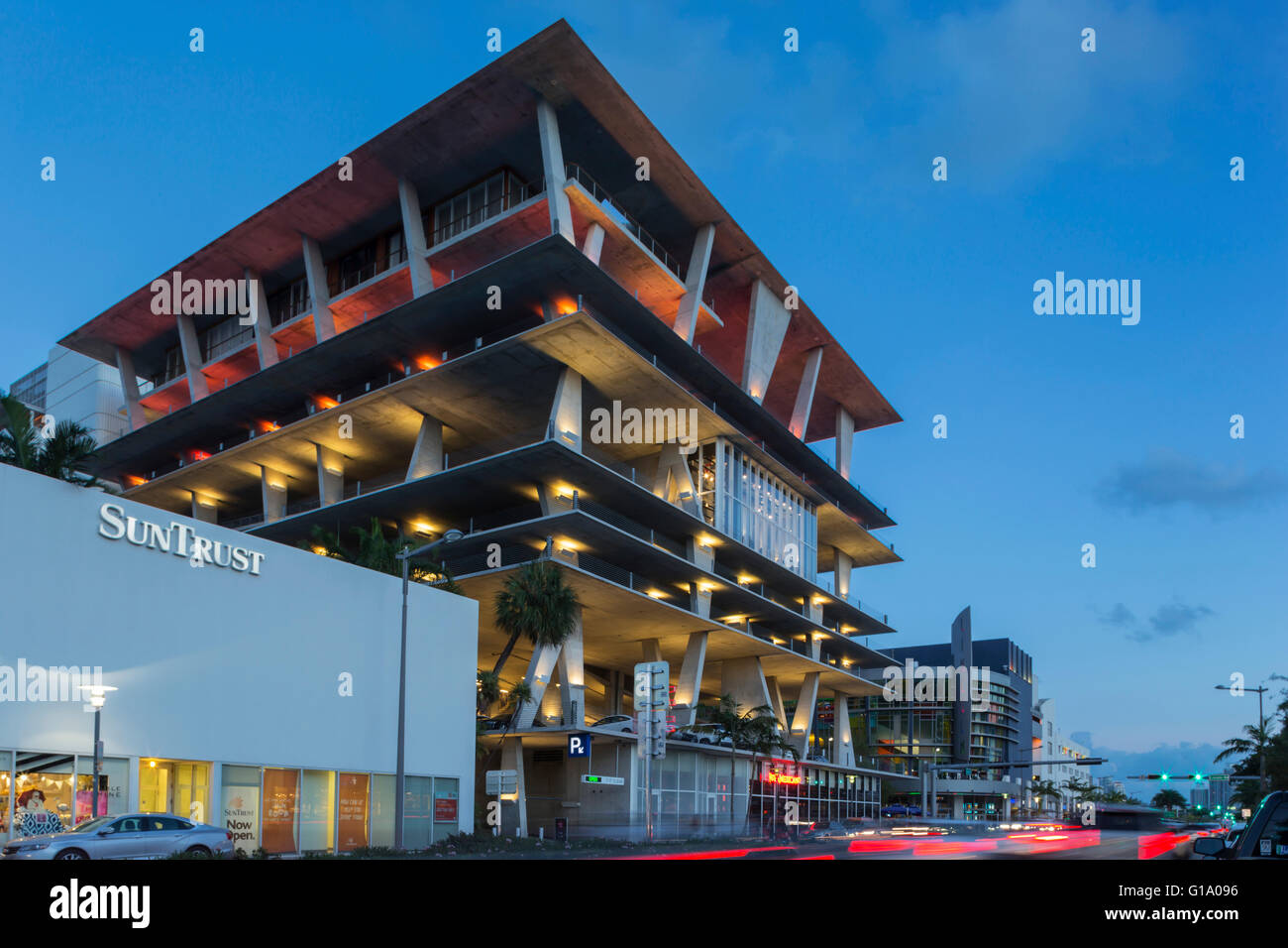 1111 LINCOLN ROAD MULTI NIVEAU PARKING GARAGE (©Herzog & de Meuron 2010) SOUTH BEACH MIAMI BEACH FLORIDE USA Banque D'Images